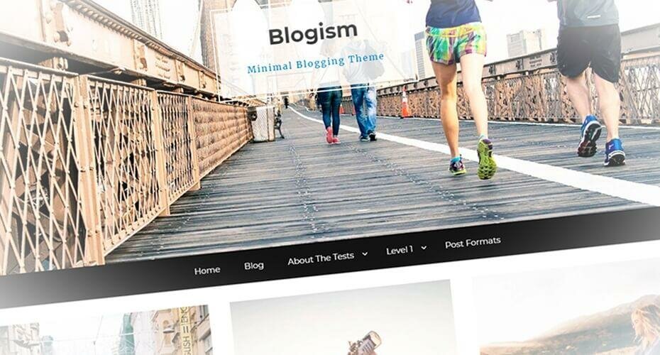 Blogism - современный в стиле минимализм шаблон сайта блога