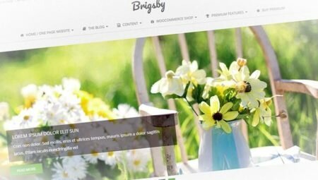 Brigsby — превосходный шаблон для блога WordPress бесплатно